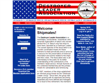Tablet Screenshot of destroyerleaderassociation.org